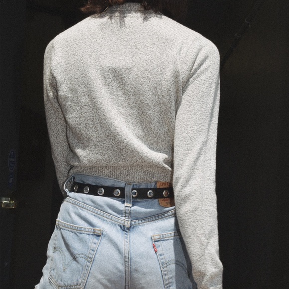 SOLD Brandy Melville Grey Novella Sweater - Picture 6 of 12